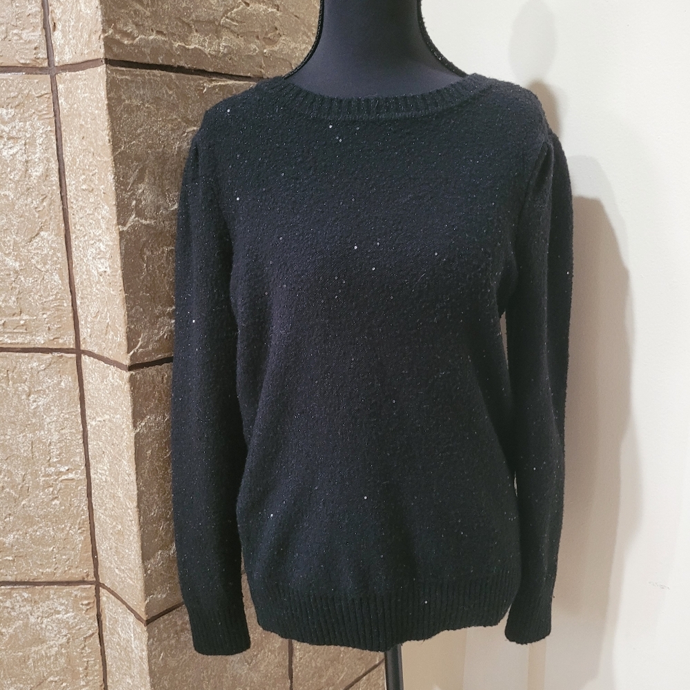 Liz Claiborne Black Crew Neck Sweater